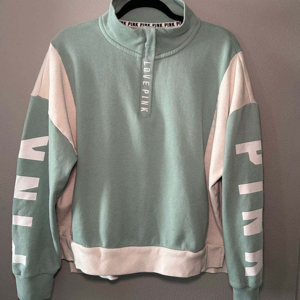 PINK Victoria's Secret Mint and White Jacket